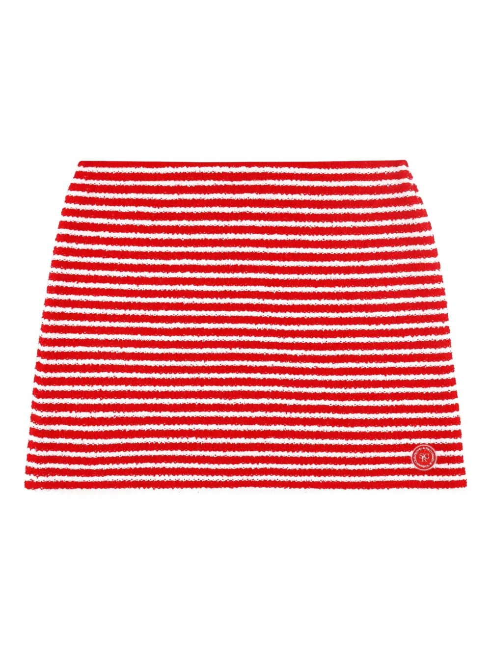 Sporty & Rich striped mini skirt | Red | Image 1
