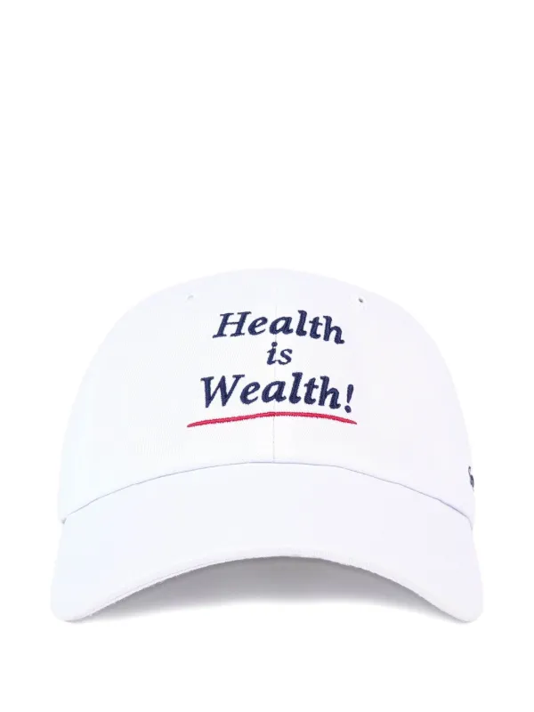 Sporty & Rich エンブロイダリーキャップ | ホワイト | FARFETCH JP
