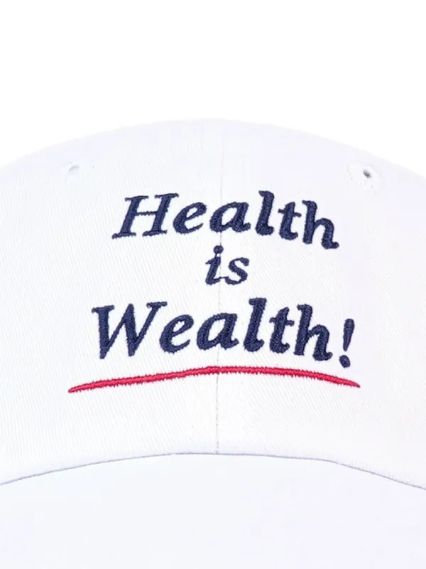 Sporty & Rich Embroidered Baseball Cap Hat | White | FARFETCH display picture 1