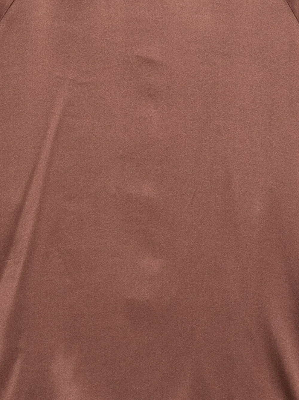 Max & Moi Feather-trimmed Silk Top In Brown