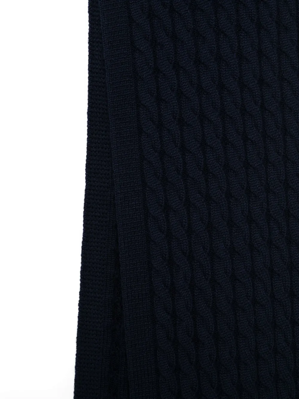 Gucci Kids Kabelgebreide wollen sjaal Blauw