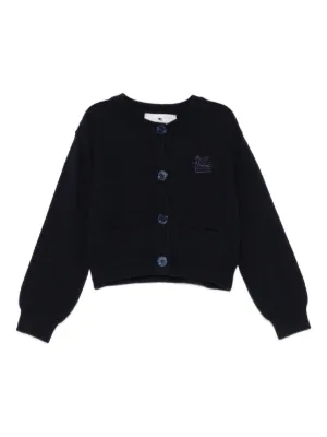 Marni Kids ロゴ カーディガン | ブラック | FARFETCH JP