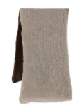 Antonelli Elena two-tone ribbed scarf - Neutrals