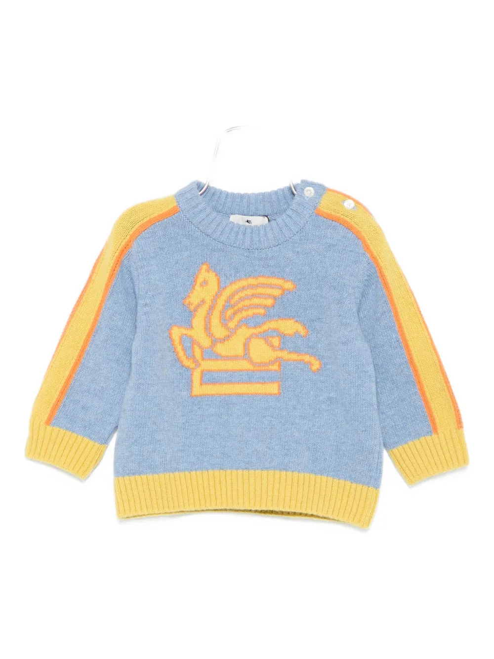 Etro Pegasus-intarsia Sweater In Multi