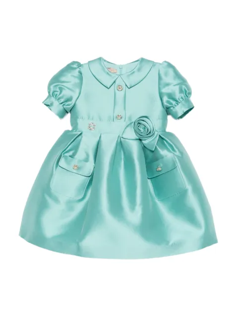ELIE SAAB JUNIOR rose-embellishment dress