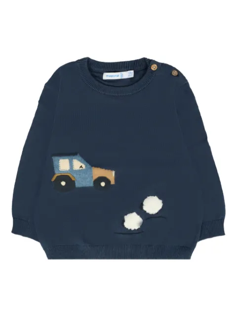 Mayoral car-snowflake sweater