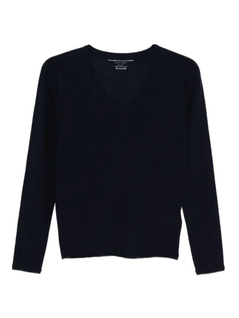 Majestic Filatures v-neck long-sleeve sweater
