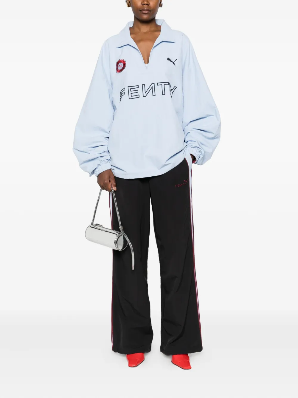 Fenty X Puma side-stripe elasticated track pants - Zwart