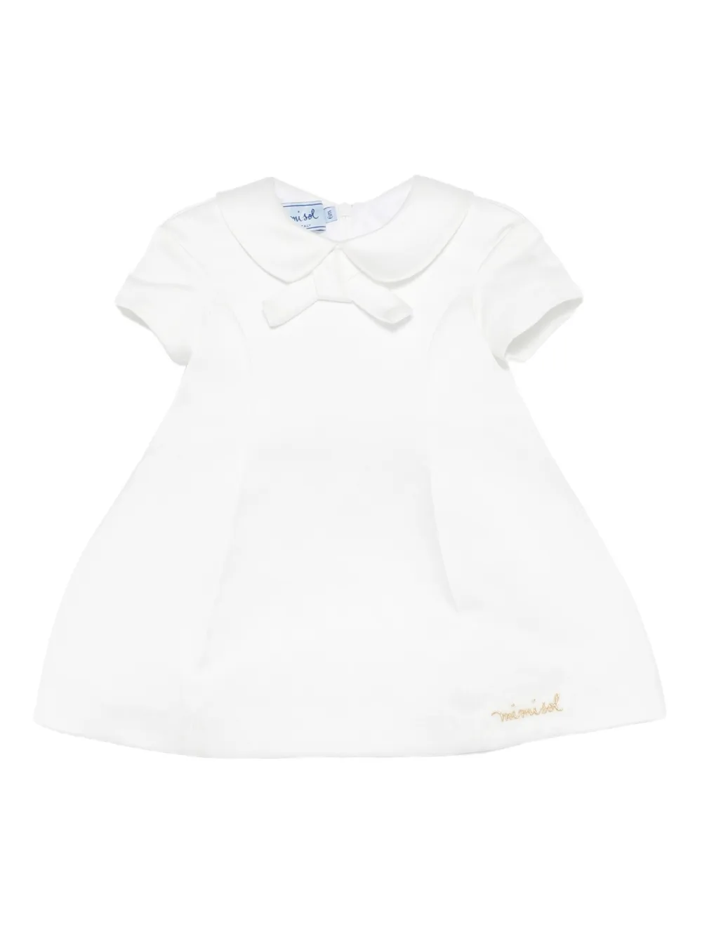 Mi Mi Sol collared embroidery dress | White | Image 1