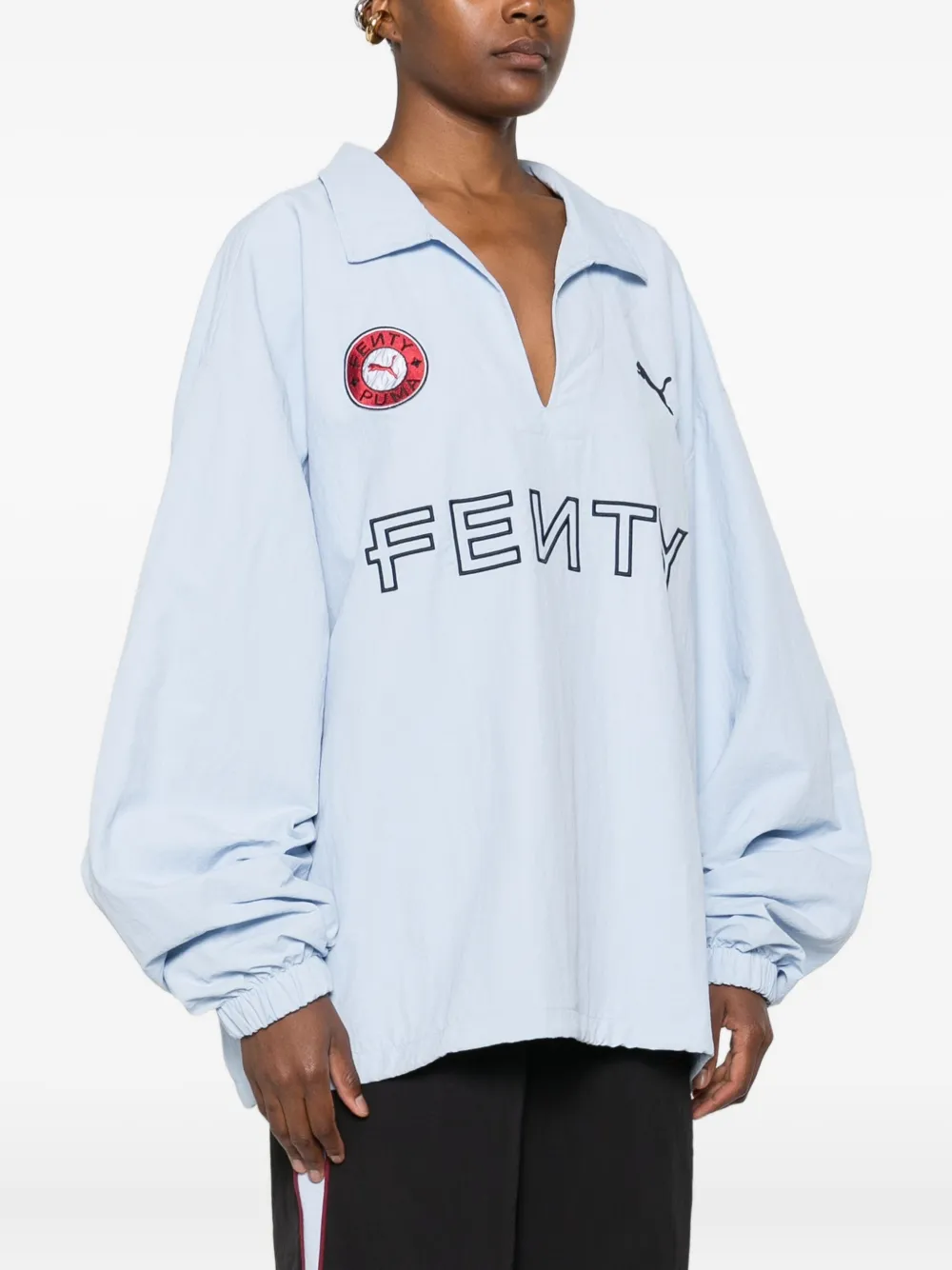 Fenty X Puma Logo-embellished Sweatshirt In Blue