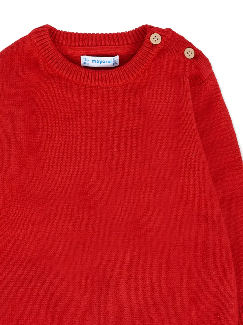 Mayoral button-detail cotton sweater Rood