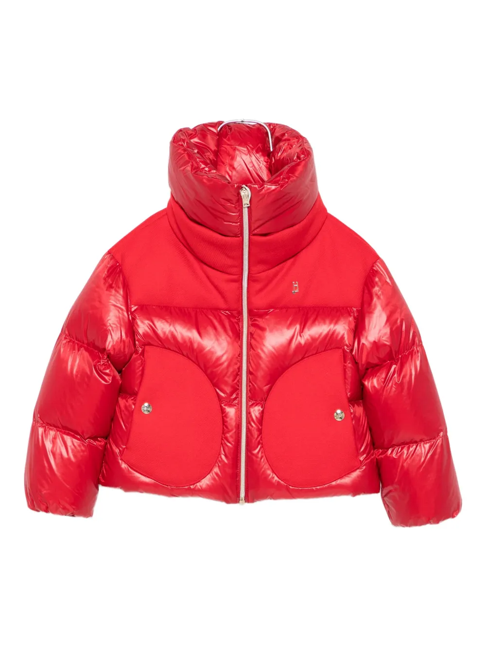 Herno Quilted High-neck Padded Jacket In Red
