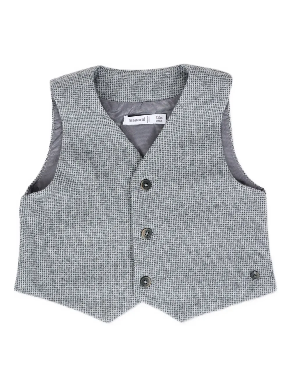 Mayoral Gilet con motivo pied-de-poule - Grigio