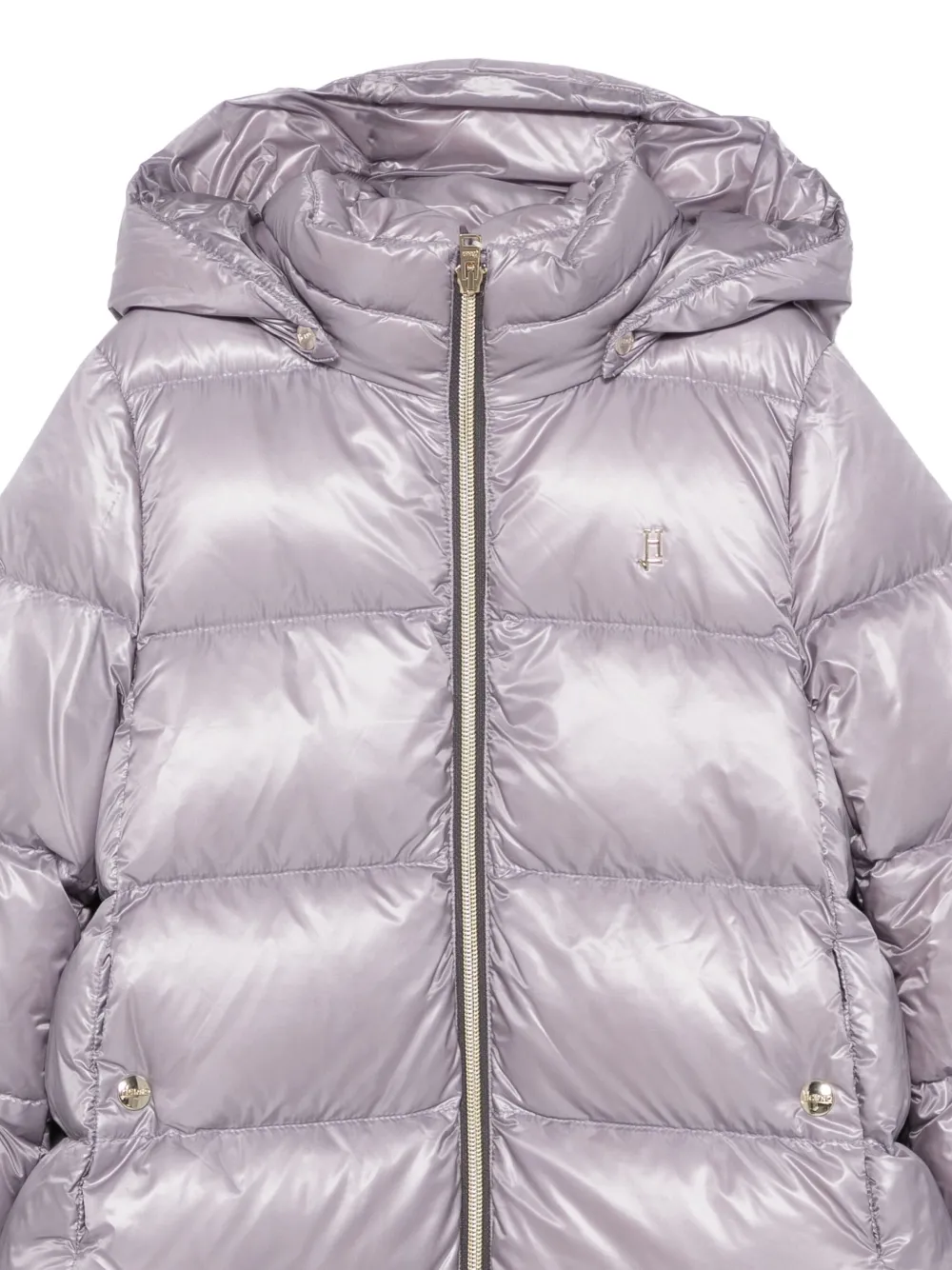 Herno Kids Donsjack met capuchon Grijs