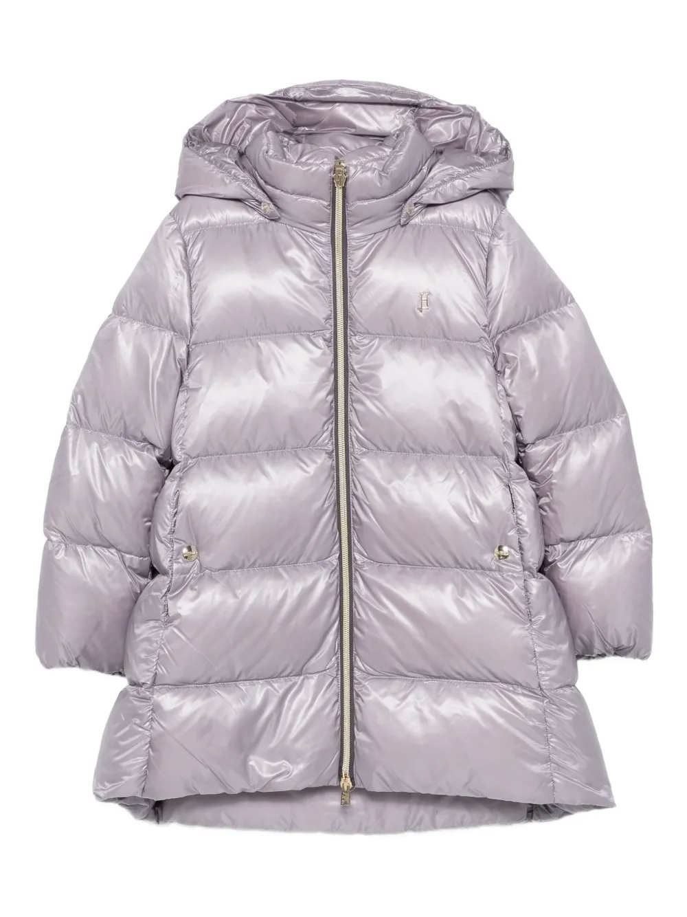 Herno Kids hooded puffer jacket | Grey | Image 1