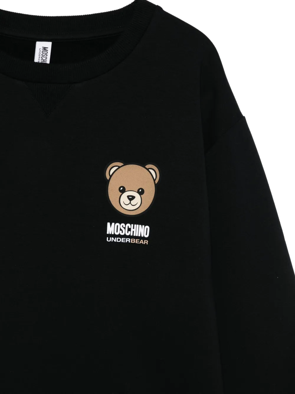 Moschino Sweater met teddybeerprint Zwart