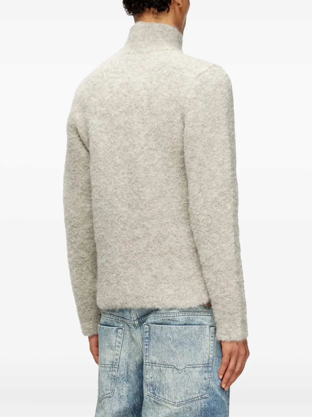 Diesel K-Eller trui met hoge hals Grijs