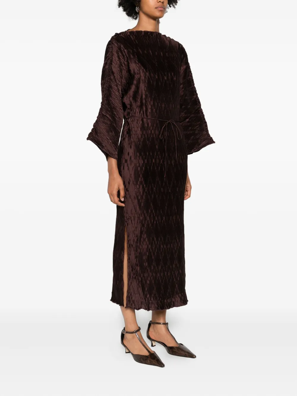By Malene Birger Tralaido maxi-jurk Bruin