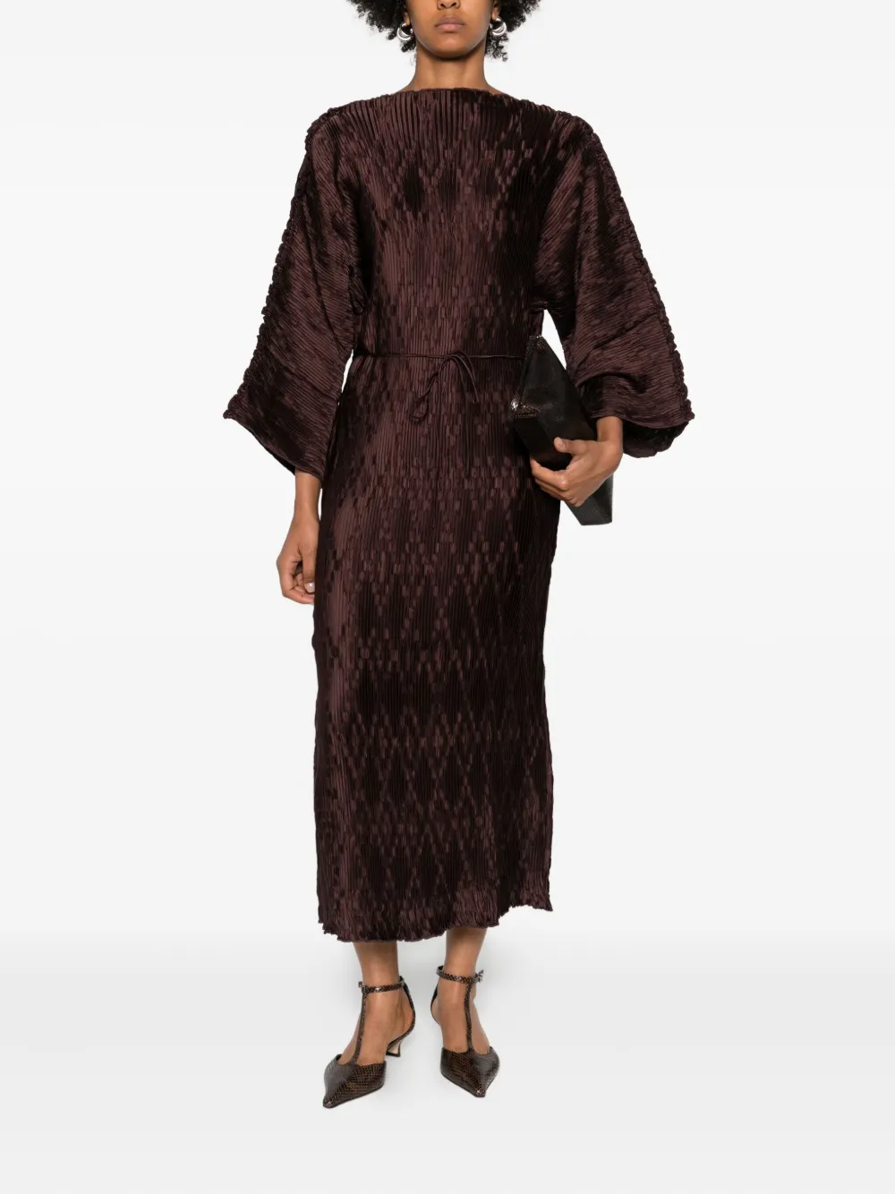 By Malene Birger Tralaido maxi-jurk - Bruin