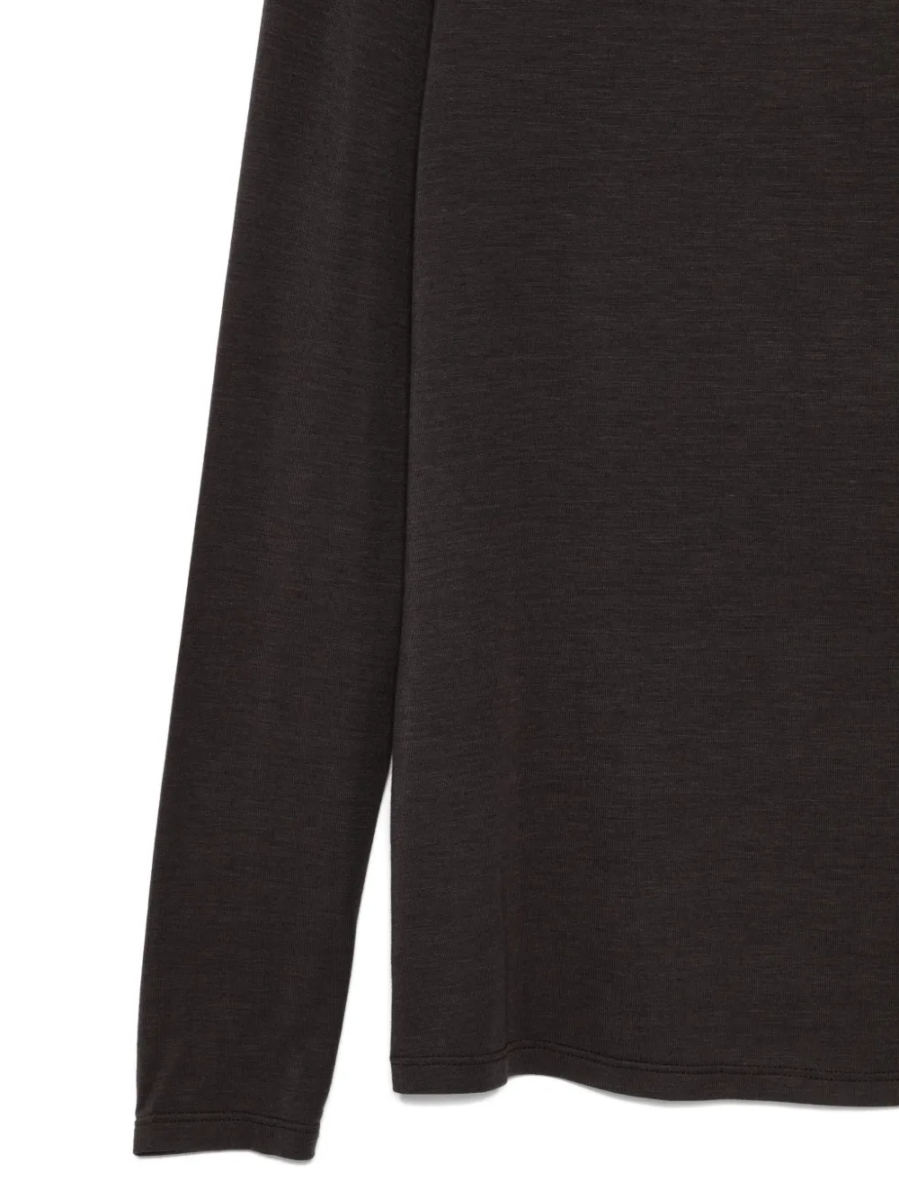 Antonelli Condor High-neck Long-sleeve Dress In Brown