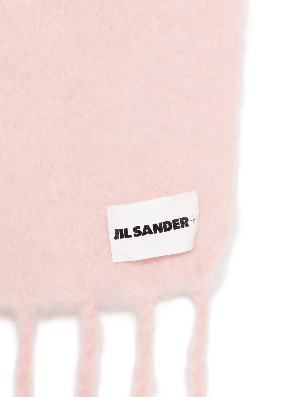 Jil Sander fringed scarf - Roze