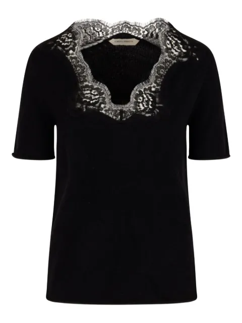 Alberta Ferretti lace-insert T-shirt