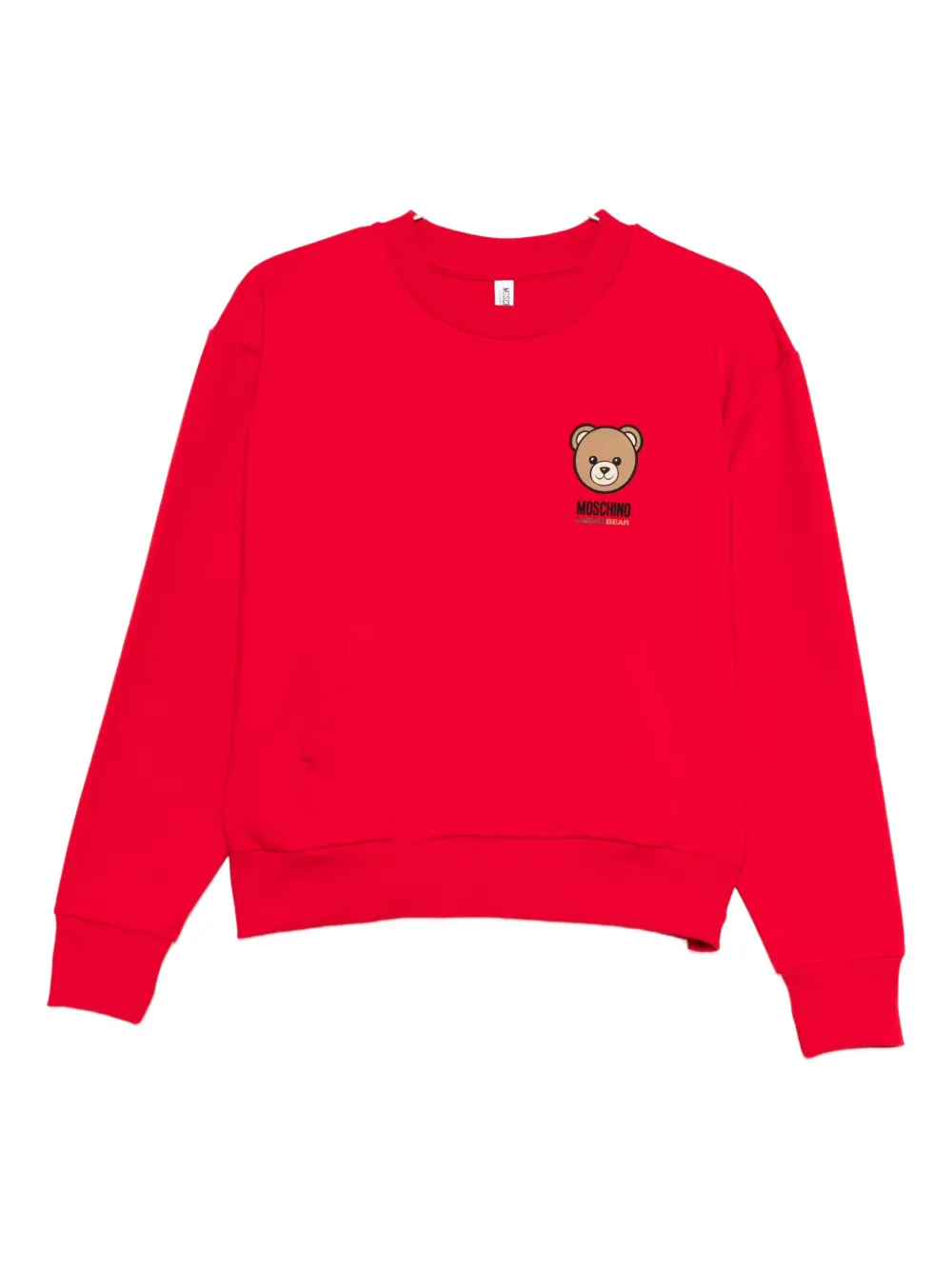 Moschino Teddy-print Sweatshirt In Red
