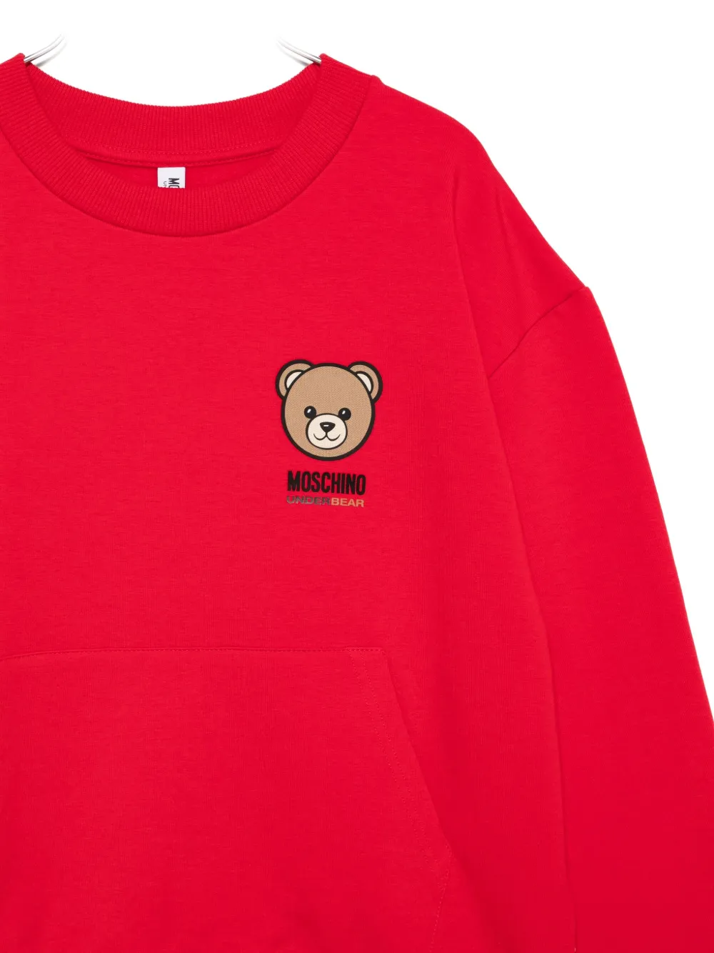 Moschino Teddy-print Sweatshirt In Red