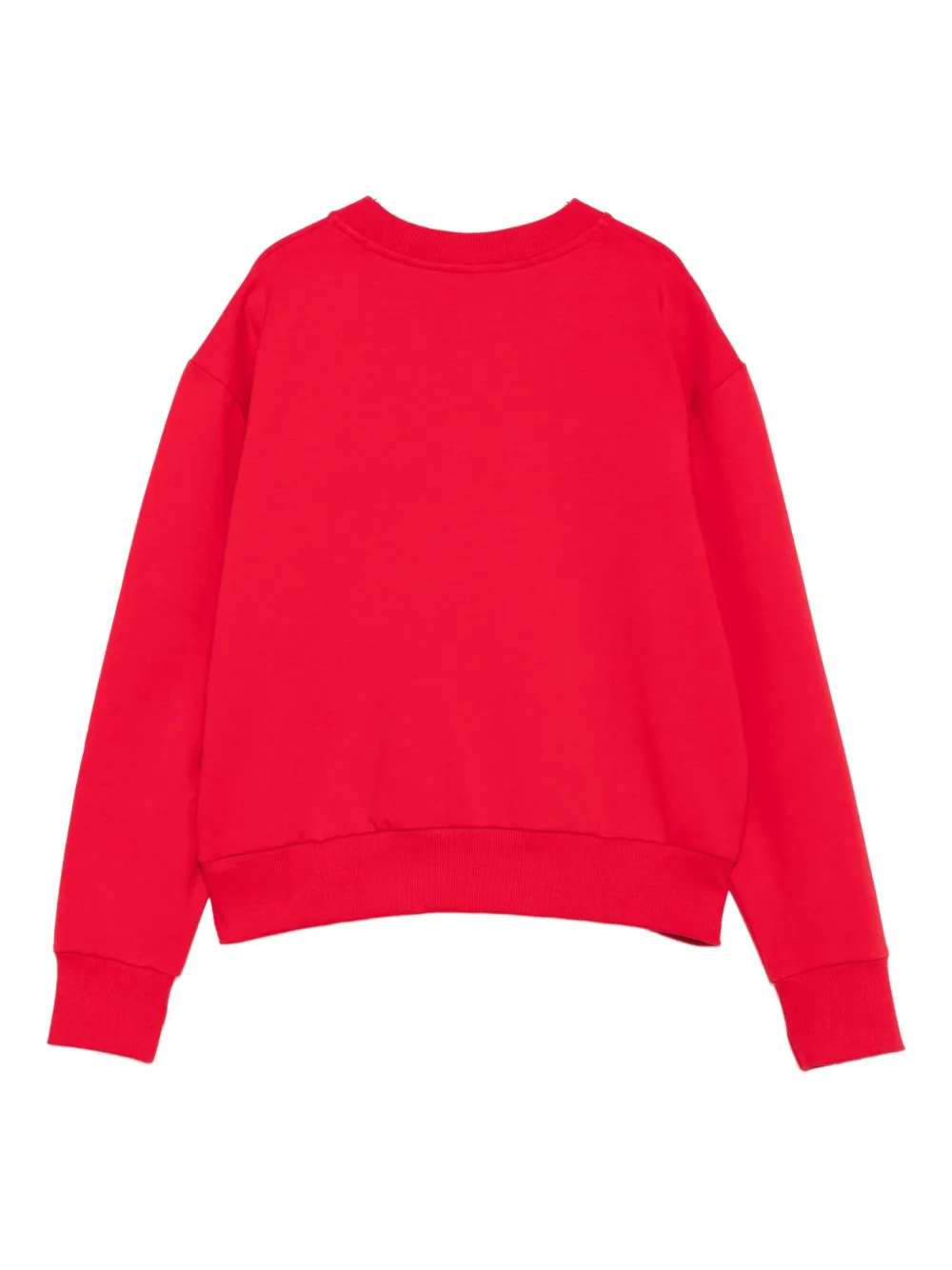 Moschino Teddy-print Sweatshirt In Red