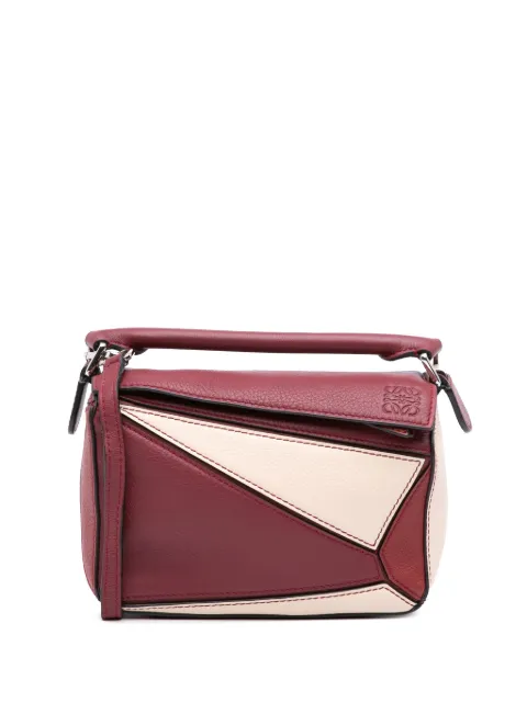 Loewe Pre-Owned 2019 Mini Tricolor Calfskin Puzzle satchel
