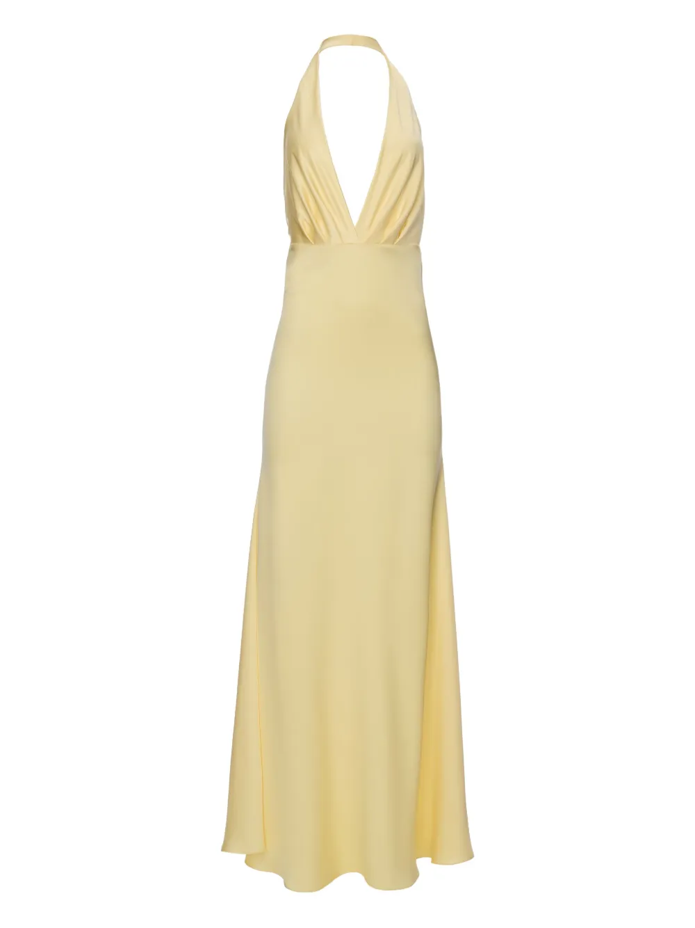 IL VOLO Belle halter-neck maxi dress | Yellow | Image 1