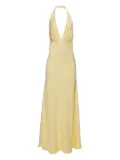 IL VOLO Belle halter-neck maxi dress - Yellow