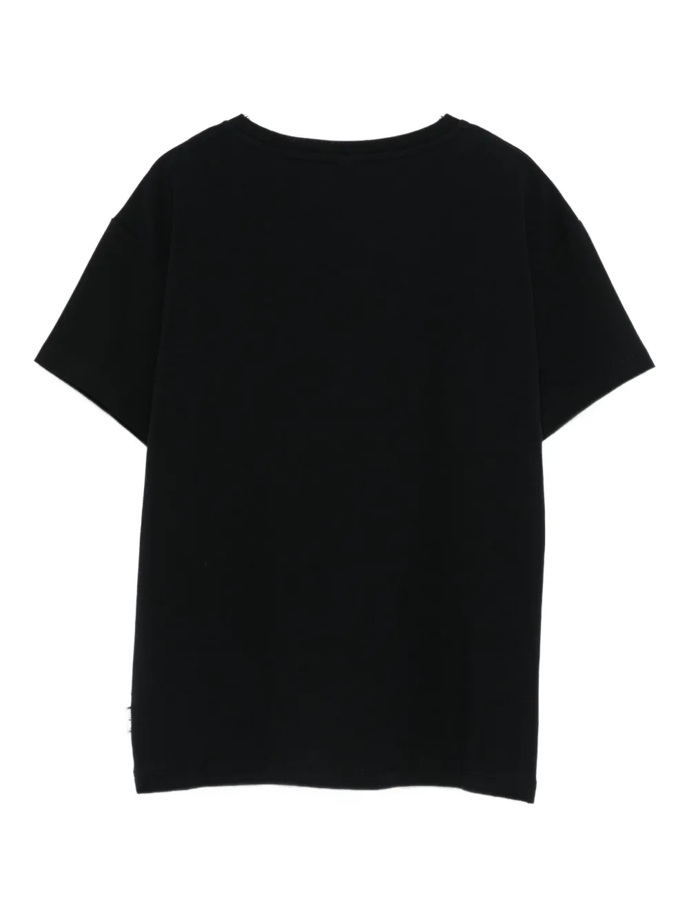Moschino Teddy-print Short-sleeve Top In Black