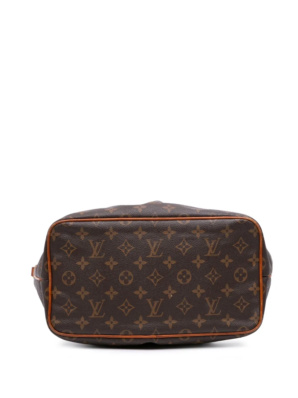 Pre-owned Louis Vuitton 2012 Monogram Palermo Pm Satchel In Brown