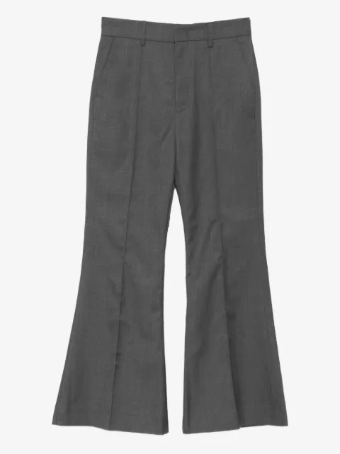 Rokh crease flared trousers