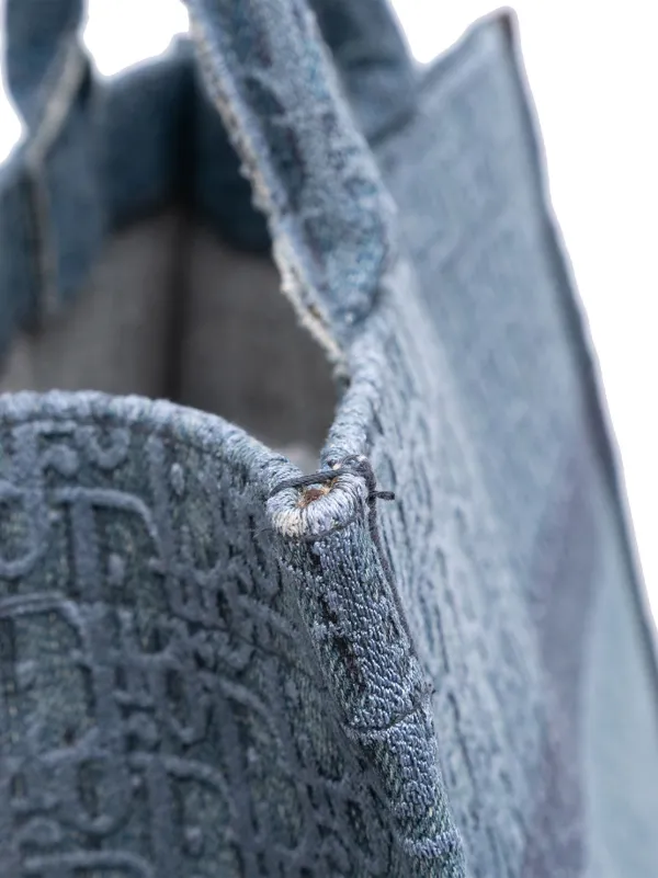 Christian Dior Pre-Owned 2019 ミディアム オブリーク デニム ブック