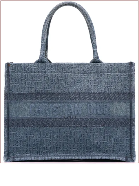 Christian Dior Pre-Owned tote Medium Oblique Denim Book 2019