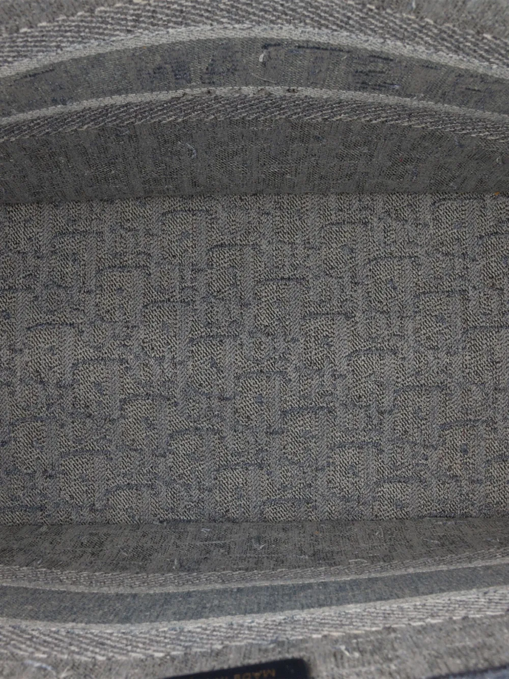 Pre-owned Dior 2019 Medium Oblique Denim Book Tote Bag In Blue