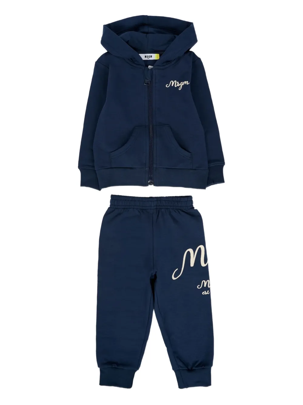 MSGM Kids logo-embroidered tracksuit | Blue | Image 1