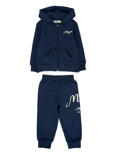 MSGM Kids logo-embroidered tracksuit
