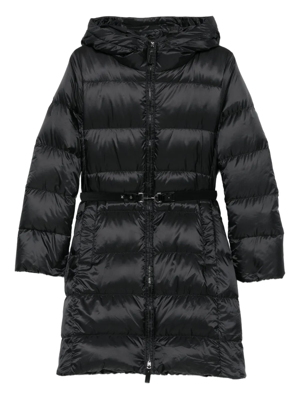 'S Max Mara hooded belted coat | Black | Image 1