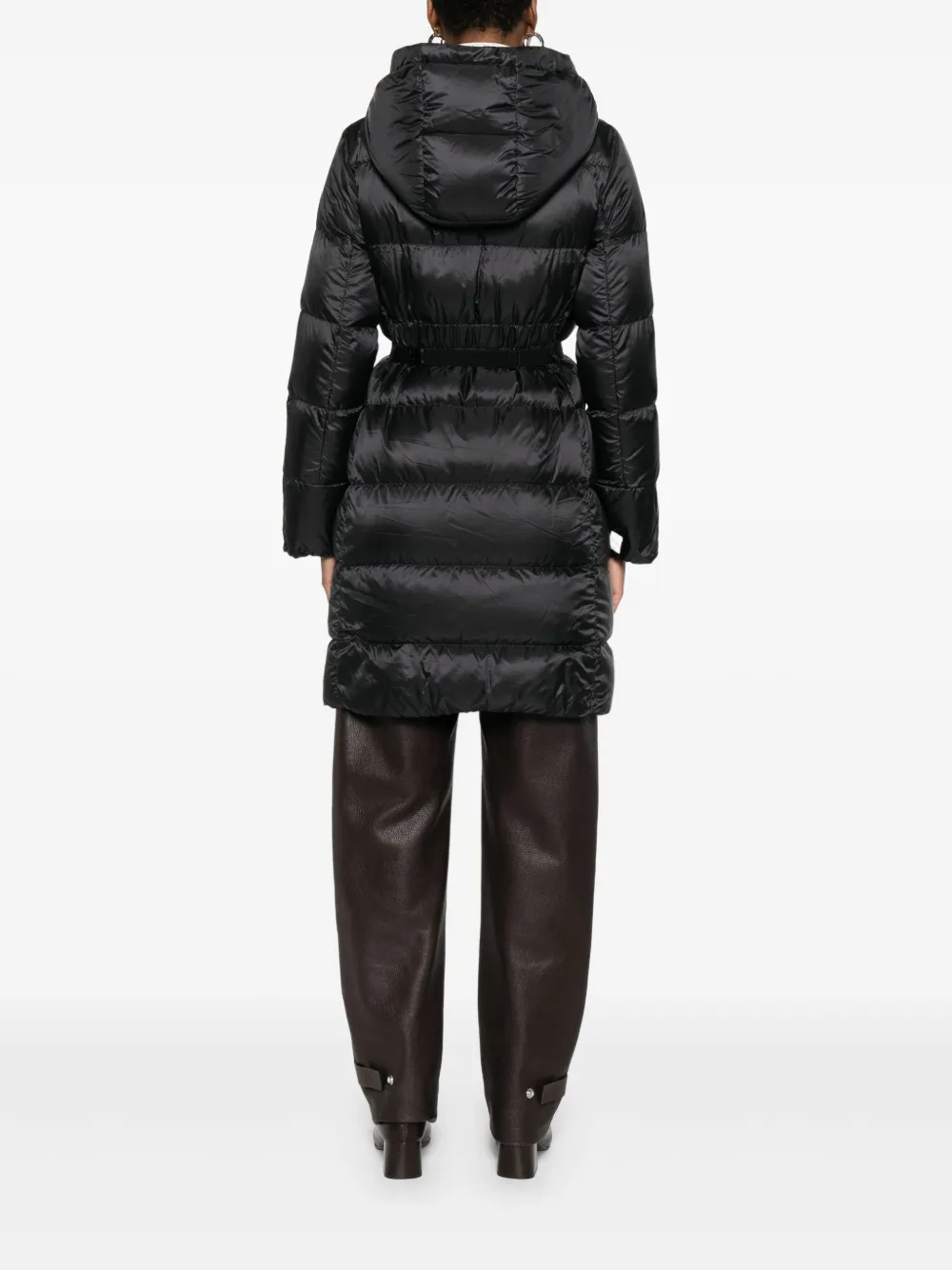 Max Mara Mantel met ceintuur Zwart