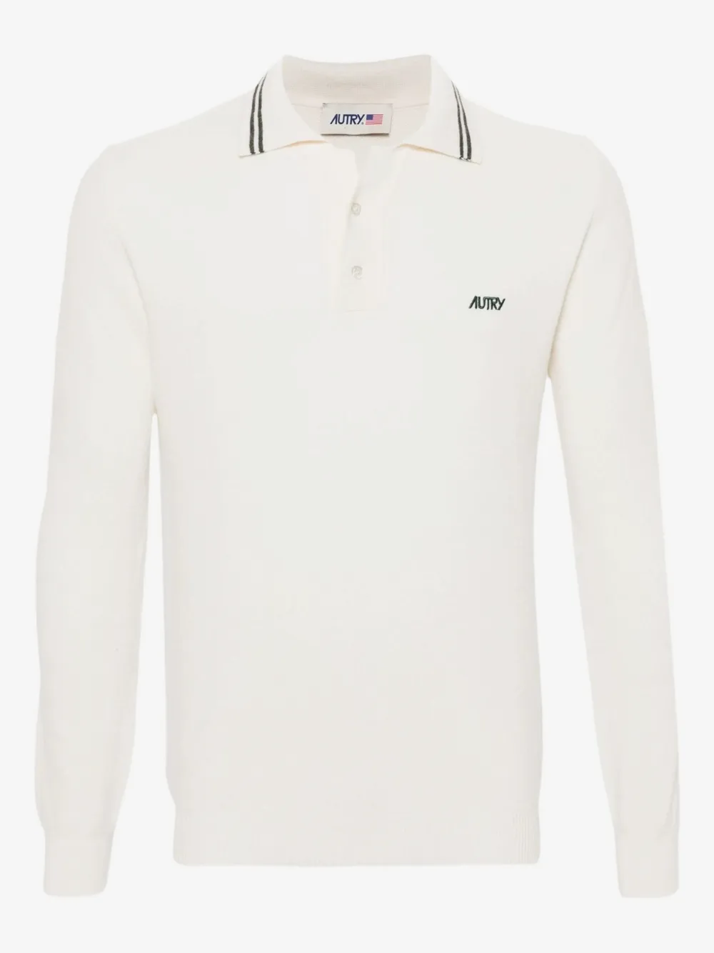 Autry long-sleeve polo shirt | Neutrals | Image 1
