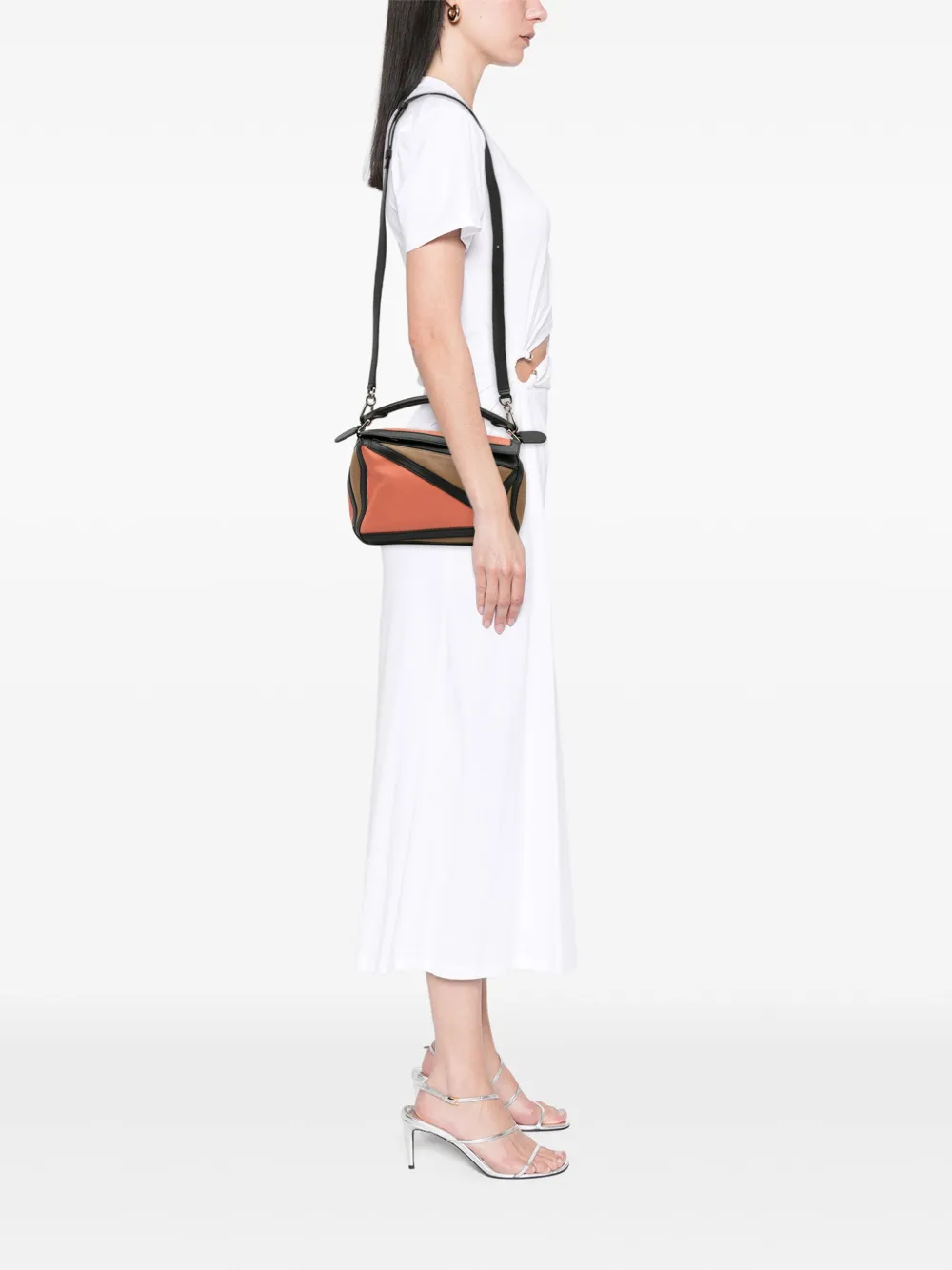 Loewe Pre-Owned 2018 Small Calfskin Graphic Puzzle satchel | Pre-Owned | Image 2