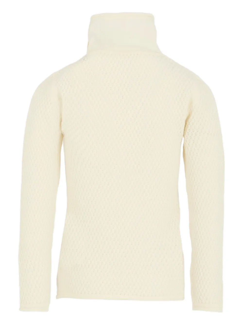 Simonetta Embroidered-heart Turtleneck Sweater In Neutral