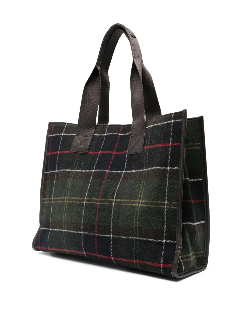 Barbour large plaid-pattern tote bag | Image 2