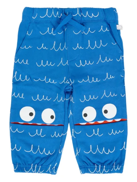 Stella McCartney Kids wave-monster cotton trousers