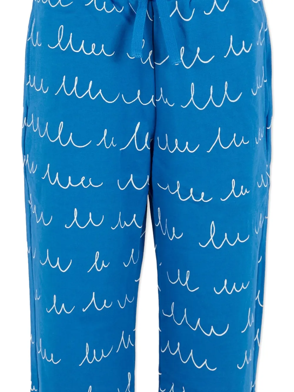 Stella Mccartney Wave-print Drawstring Trousers In Multi