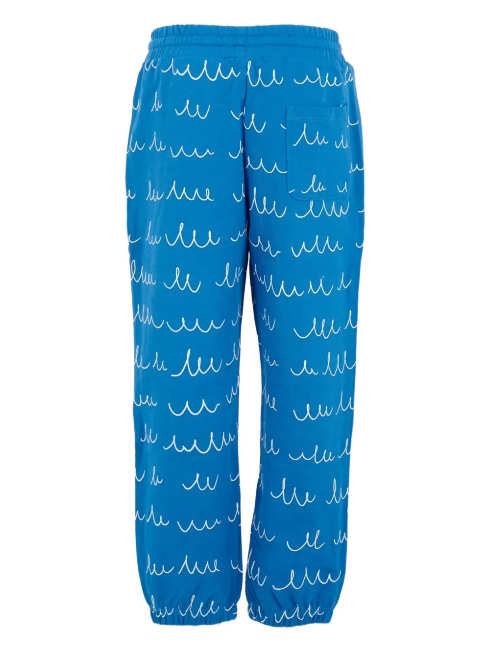 Stella McCartney Kids wave-print drawstring trousers | Boys Casual Trousers | Image 2