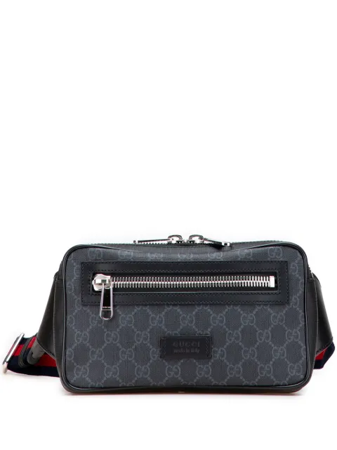 Gucci Pre-Owned Marsupio in tessuto GG Supreme con decorazione Web 2000-2015